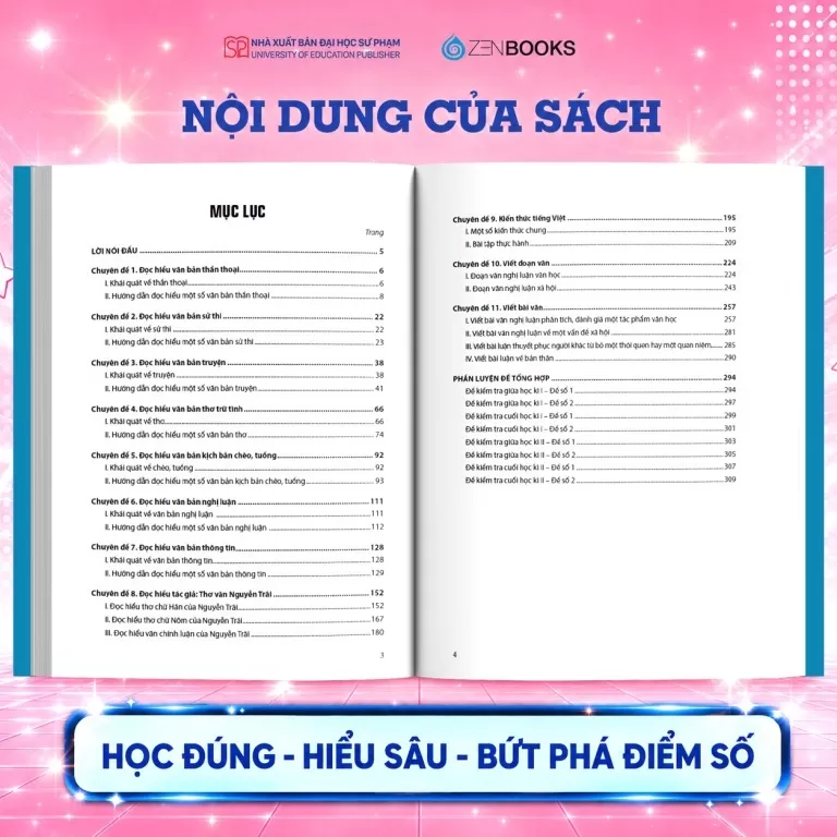 MỞ KHÓA ĐIỂM CAO NGỮ VĂN LỚP 10